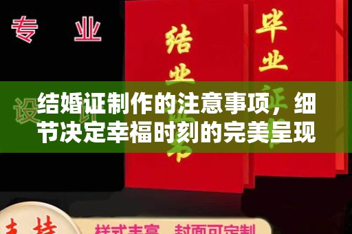 瑞芳结婚证制作的注意事项，细节决定幸福时刻的完美呈现